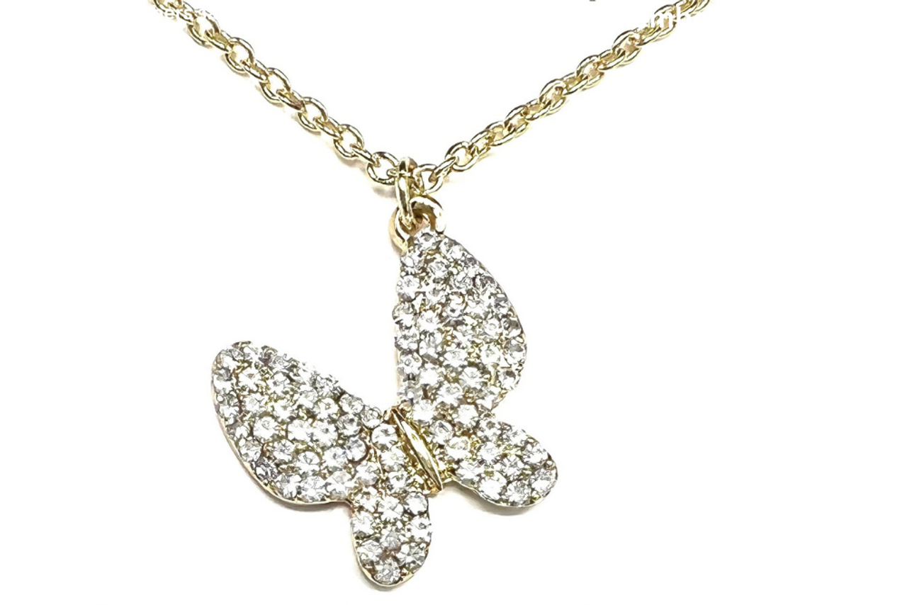 Swarovski Crystal Butterfly Necklace | Original Butterfly House